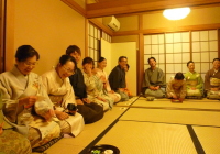 懐石のあとの和やかな様子